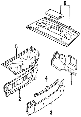 Q45 INTERIOR TRIM - REAR BODY