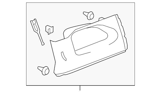 7628078J00 Деталь UPPER QTR TRIM, RIGHT