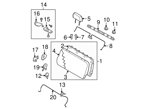 Quest REAR SEAT COMPONENTS 2