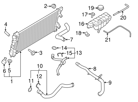F-150 RADIATOR & COMPONENTS