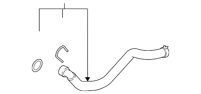 FL3Z-8286-A Деталь LOWER HOSE
