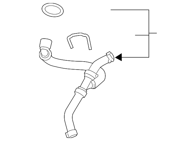 FL3Z-8A595-A Деталь WATER PUMP TUBE