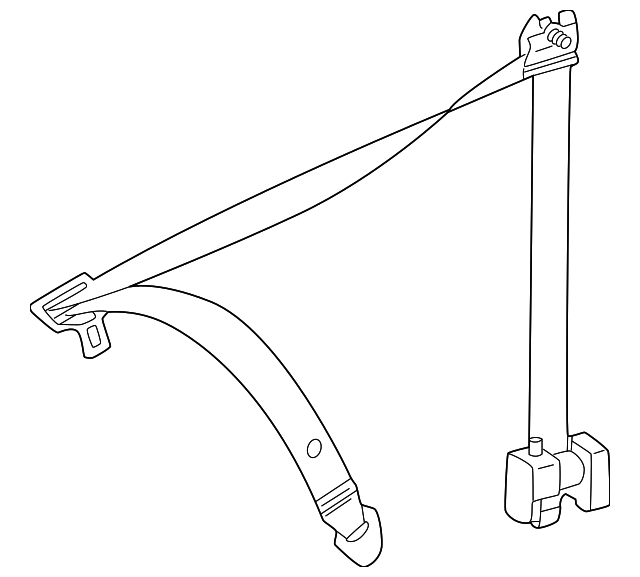 203-860-30-86-5D54 Деталь RETRACTOR ASSY, RIGHT