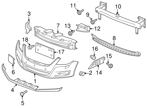 Tiguan BUMPER & COMPONENTS - FRONT 2