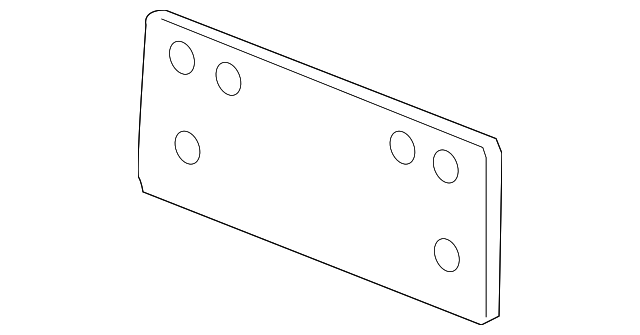 5N0-807-287-9B9 Деталь LICENSE BRACKET