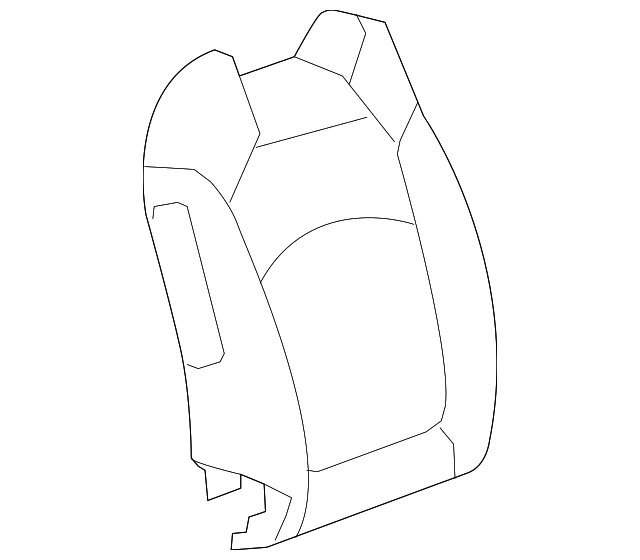15899629 Деталь SEAT BACK PAD, RIGHT