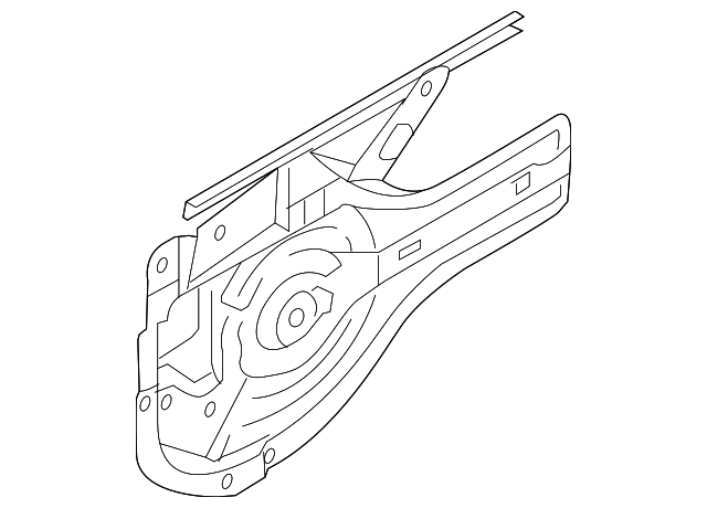 83406-2E000 Деталь WINDOW REGULATOR, RIGHT