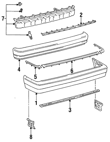 Cressida BUMPER & COMPONENTS - REAR 2