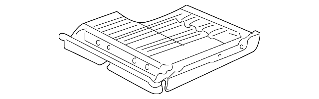 12476701 Деталь SEAT FRAME, LEFT