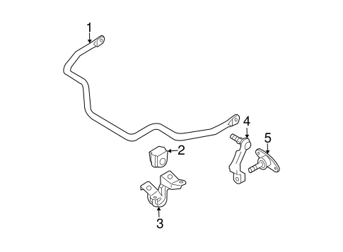 G35 STABILIZER BAR & COMPONENTS