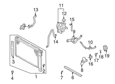 Tribute RADIATOR & COMPONENTS