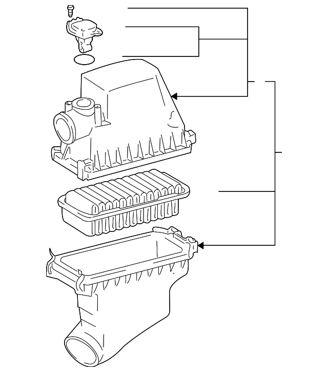 17700-21060 Деталь AIR CLEANER ASSY
