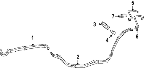 GL550 REAR AC LINES