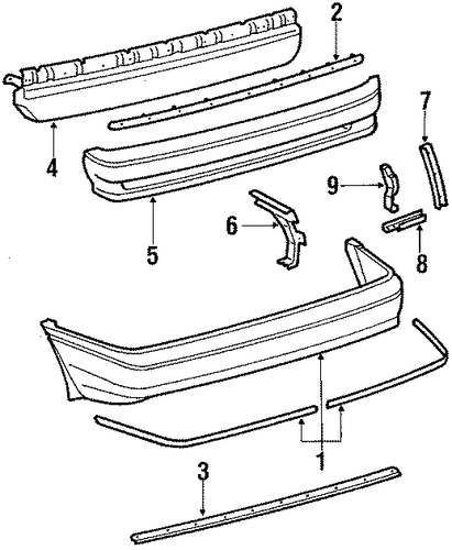 Corolla BUMPER & COMPONENTS - REAR