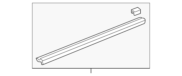 73860-0W000 Деталь ROOF MOLDING FASTENER, LEFT