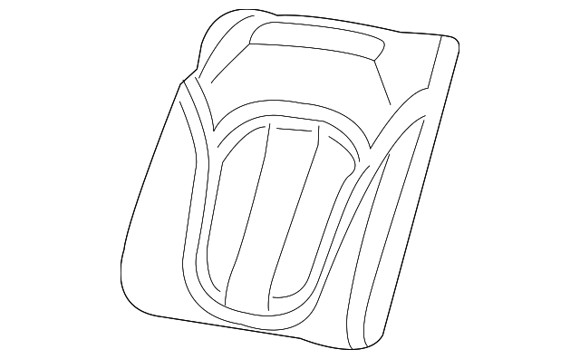 6AF02DX9AB Деталь SEAT BACK COVER, RIGHT