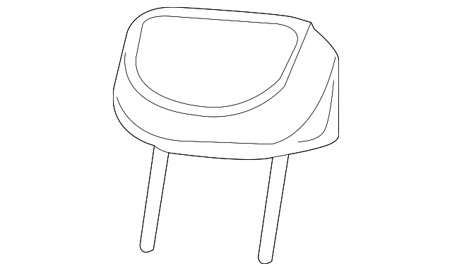 1UK94ML2AB Деталь HEADREST, OUTER, RIGHT