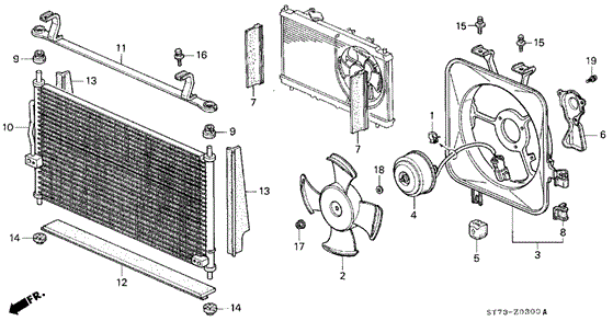 INTEGRA HATCHBACK A / C CONDENSER (2)