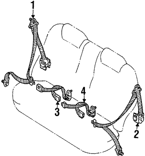Sephia REAR SEAT BELTS