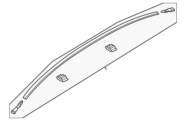BHY2-50-9H0 Деталь ROOF MOLDING, RIGHT