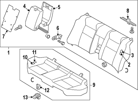 Maxima REAR SEAT COMPONENTS