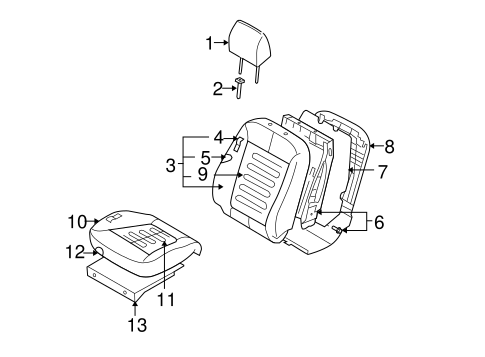 Santa Fe FRONT SEAT COMPONENTS