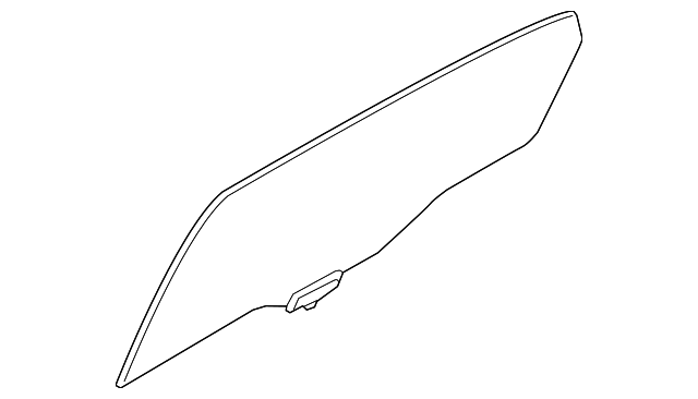 83410-3N020 Деталь DOOR GLASS, LEFT