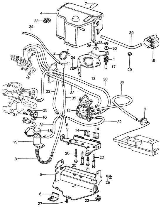ENGINE/NO. 2 CONTROL BOX (4) for 1982 Honda CIVIC 5-DOOR #1