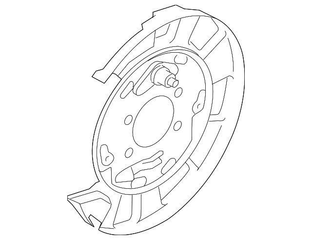 58252-3F000 BACKING PLATE, RIGHT