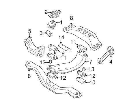 Impreza ENGINE & TRANS MOUNTING 2
