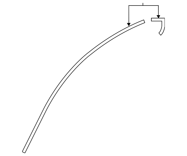 76812-3SG0A Деталь DRIP MOLDING, RIGHT