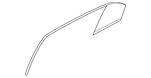 83417-3K010 Деталь FIXED GLASS, LEFT