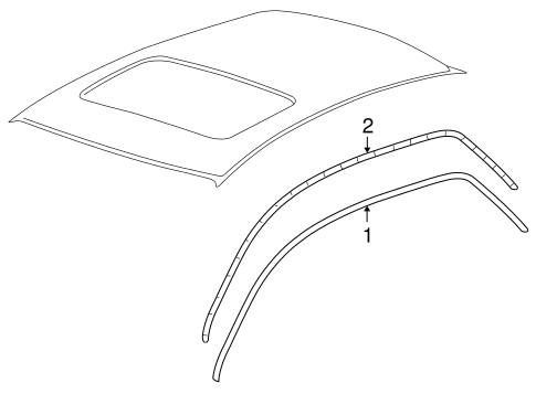 Phaeton EXTERIOR TRIM - ROOF