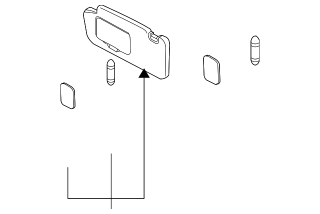 92011AG57AOR Деталь SUNVISOR, LEFT