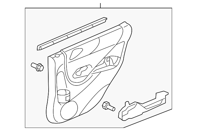 83783-SLN-A01ZB Деталь LINING, L. RR. DOOR *NH604L* (MONO GRAY)