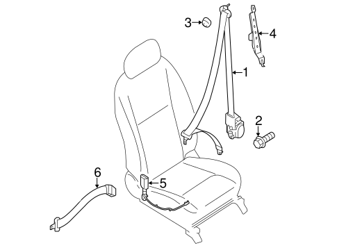 City Express FRONT SEAT BELTS