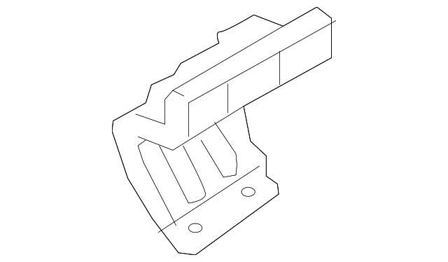 86672-1U200 Деталь BUMPER BRACKET, RIGHT