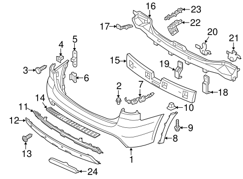 Sorento BUMPER & COMPONENTS - REAR