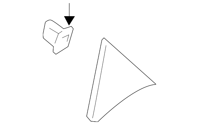 25857292 Деталь UPPER TRIM PANEL, LEFT