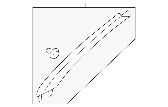 94010AG07AOR Деталь WINDSHIELD PILLAR TRIM, LEFT