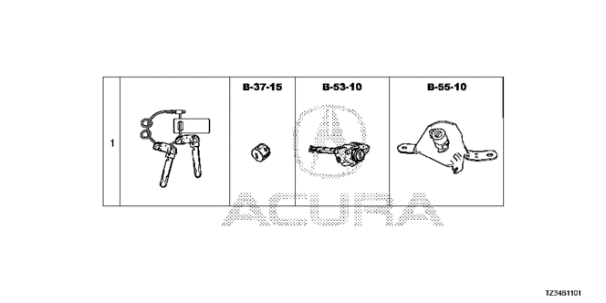 TLX KEY CYLINDER SET