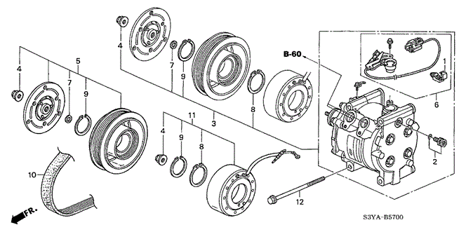 INSIGHT A / C COMPRESSOR