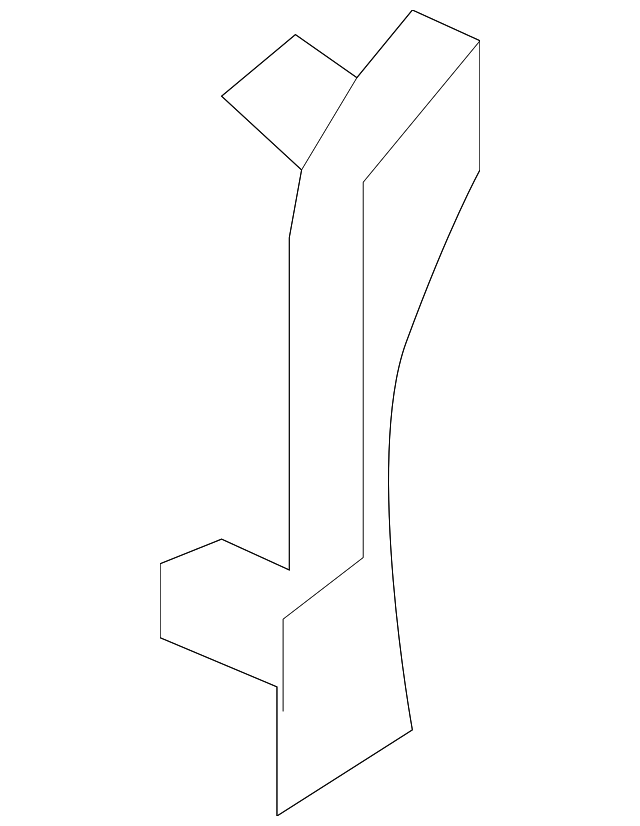 684105ZA0A Деталь FINISH MOLDING, LEFT