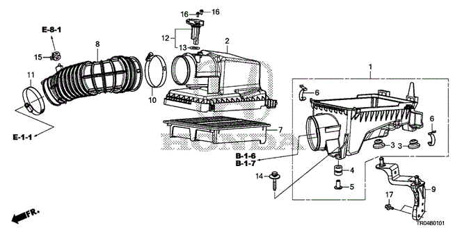 CIVIC SEDAN AIR CLEANER (2.4L)