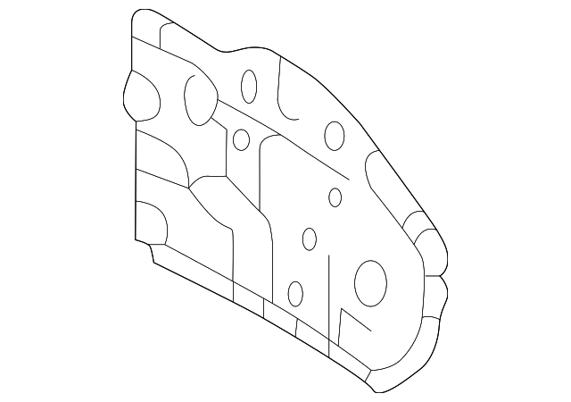 58384-21070 Деталь REAR BODY PANEL REINFORCEMENT, LEFT