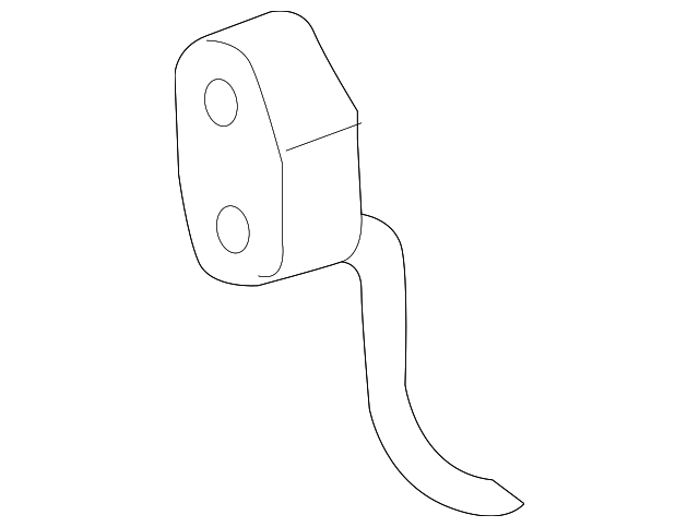 4581722AB Деталь MUFFLER & PIPE FRONT BRACKET, LEFT
