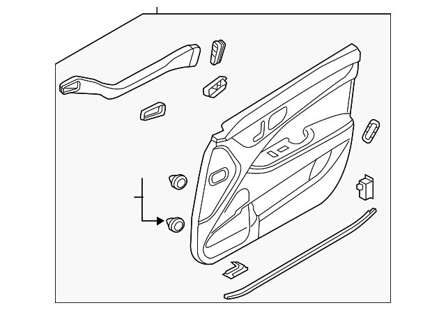 82306-3N700-W2V Деталь DOOR TRIM PANEL, RIGHT