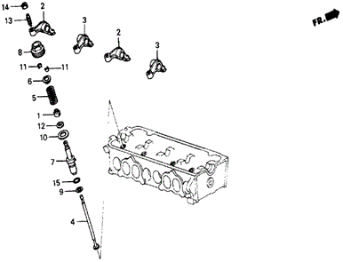 ENGINE/AUXILIARY VALVE for 1987 Honda CIVIC 5-DOOR #1