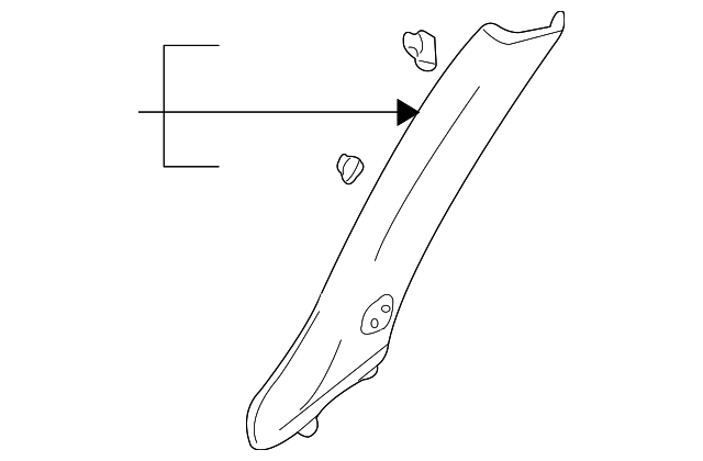 25717516 WNDSHLD PLR TRIM, RIGHT