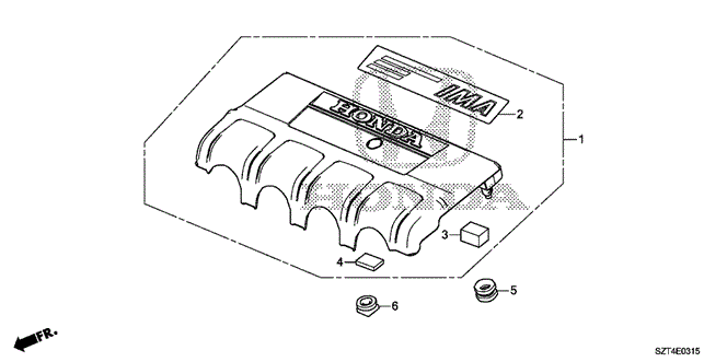 ENGINE/ENGINE COVER for 2011 Honda CR-Z #1